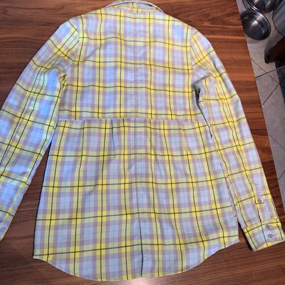 Gretshen Bleiler for Oakley blouse/shirt, sz s, fitted empire cut, flannel - Picture 2 of 16